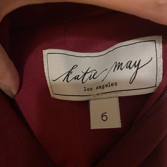 Katie May Vionnet Dress in Bordeaux - Picture 4 of 7